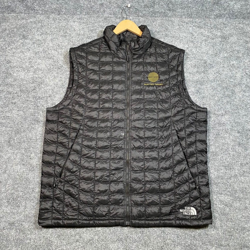 The North Face Mens ThermoBall Eco Vest Black Quilted Puffer NF0A3LHD Large